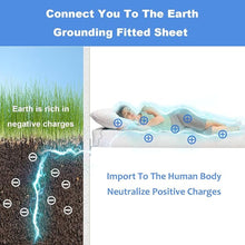 Load image into Gallery viewer, Earthing Fitted Bed Sheet(King/Queen)