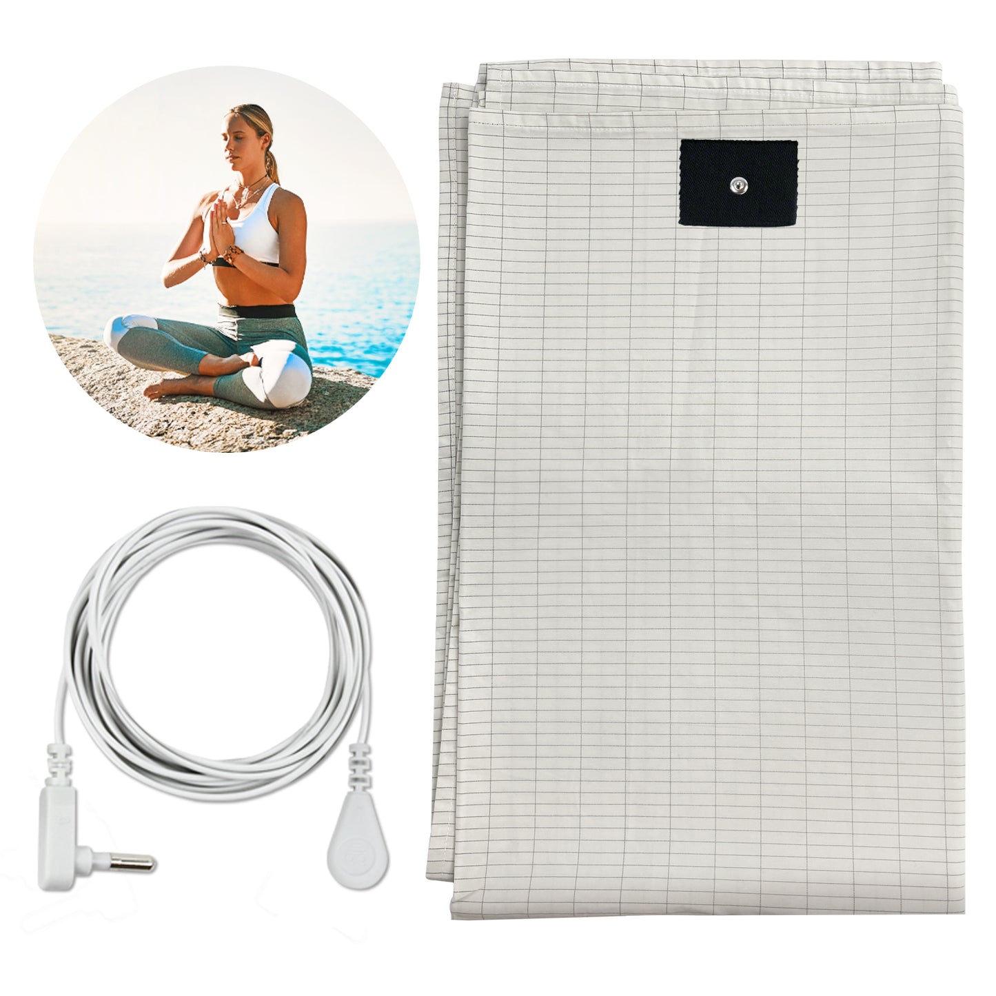 Grounding Flat Bed Sheet ( 76" x 80" )