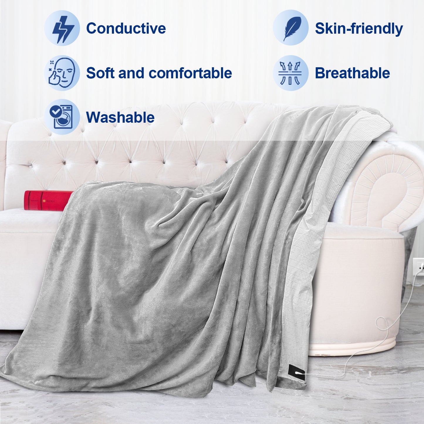 Grounding Blanket (79*55) / (Grey）