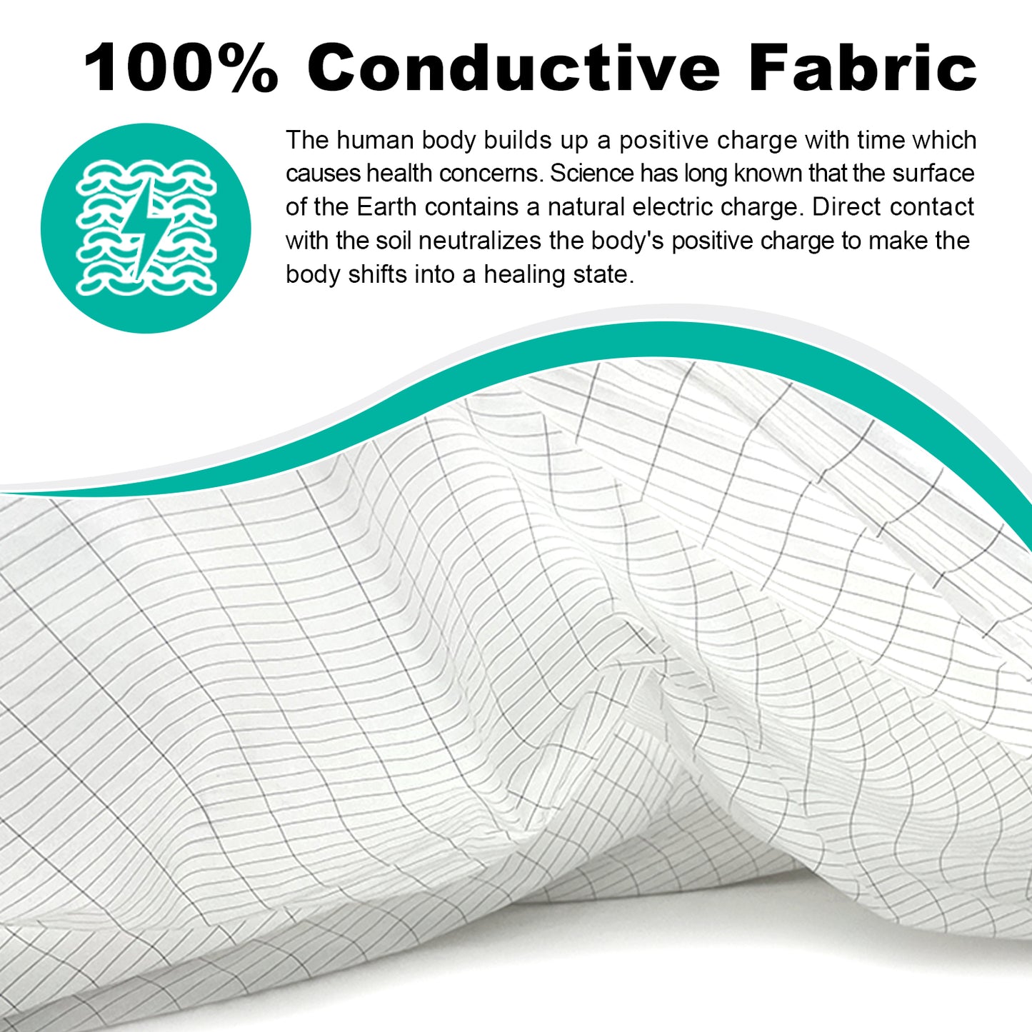 Grounding Flat Bed Sheet ( 76" x 80" )