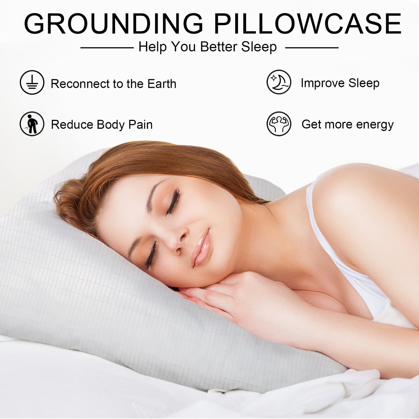 Realyou Earthing Products - Earthing Pillowcase ( 20" x 30" )