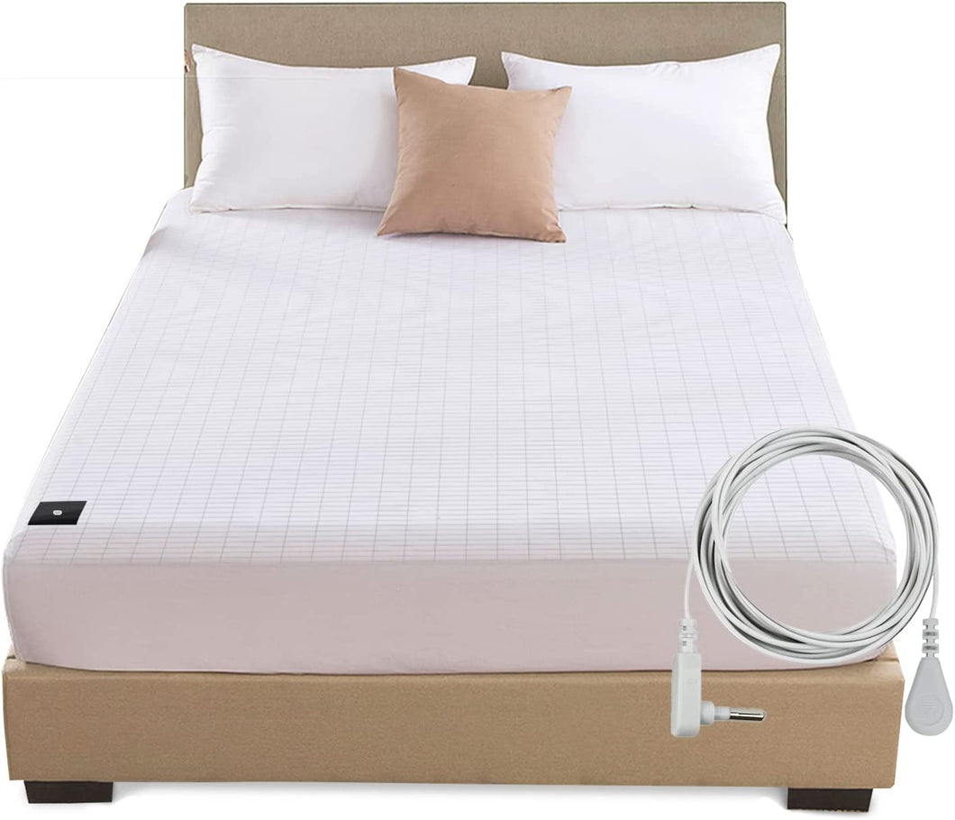 Grounding Fitted Bed Sheet 60x80 inch Combed Cotton Edge - Realyou Earthing